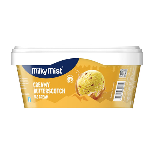 Milky Mist Creamy Butterscotch Ice Cream Tub