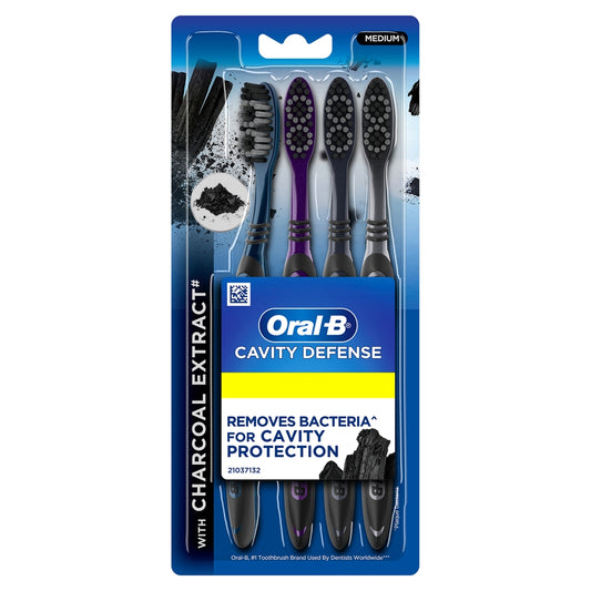 Oral-B Cavity Defense 123 Black Medium Toothbrush