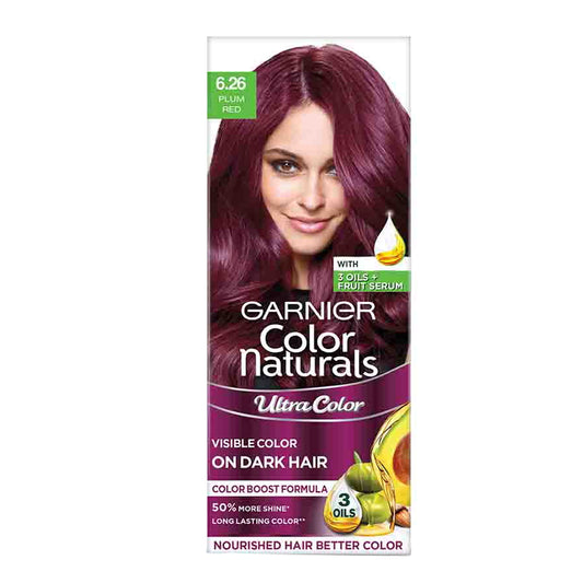 Garnier Ultra Hair Color 6.26 Plum Red - 55 ml + 50 gm