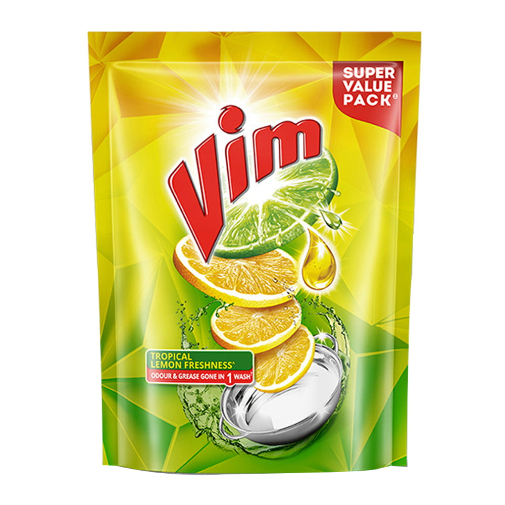 Vim Dishwash Liquid Gel - Lemon