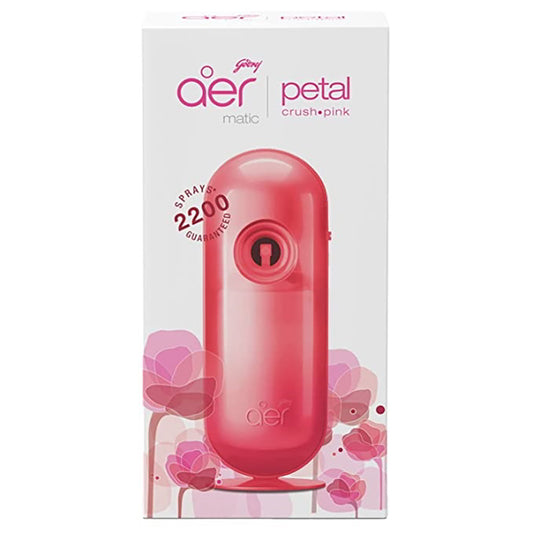 Godrej Aer Matic Automatic Air Freshener - Petal Crush Pink