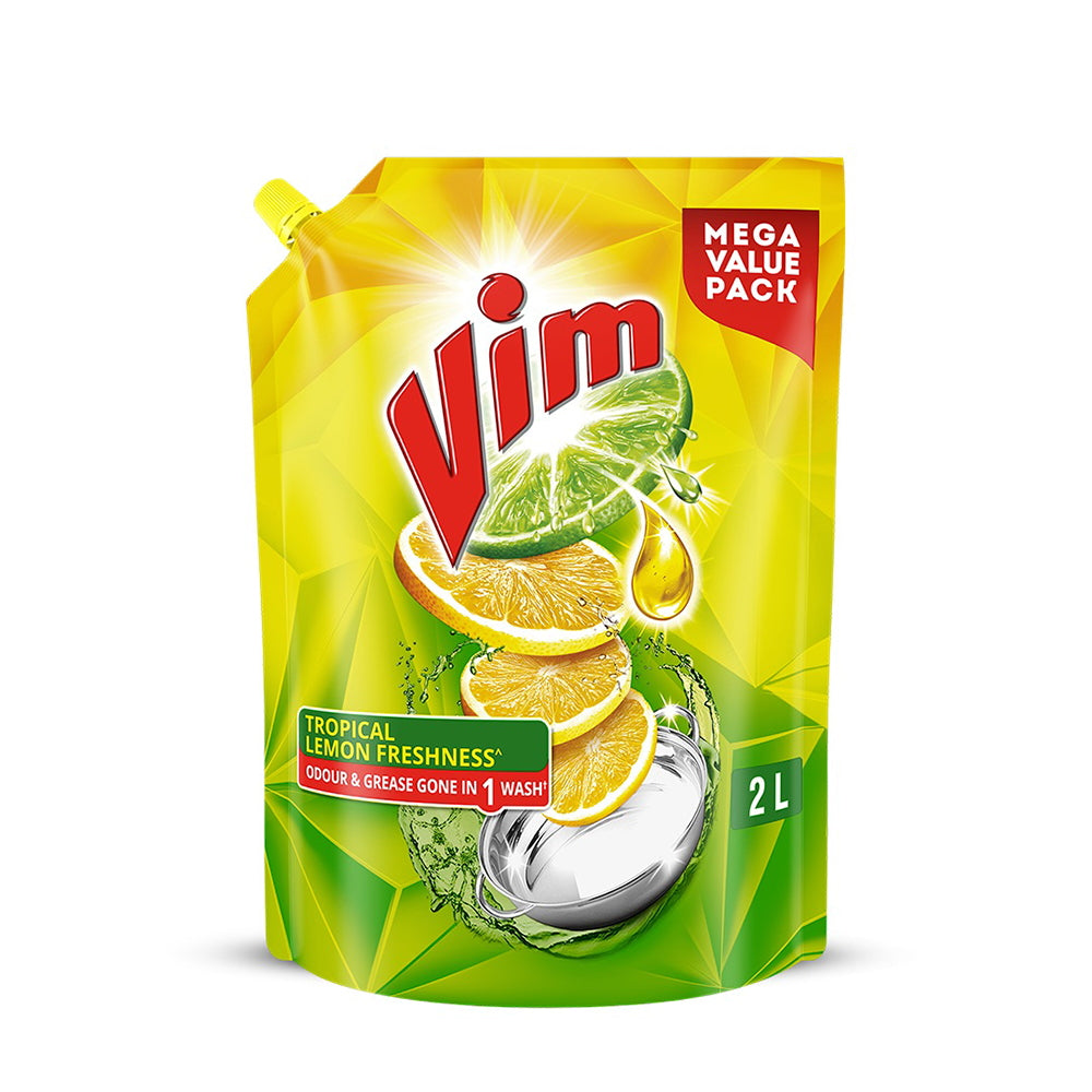 Vim Dishwash Liquid Gel - Lemon