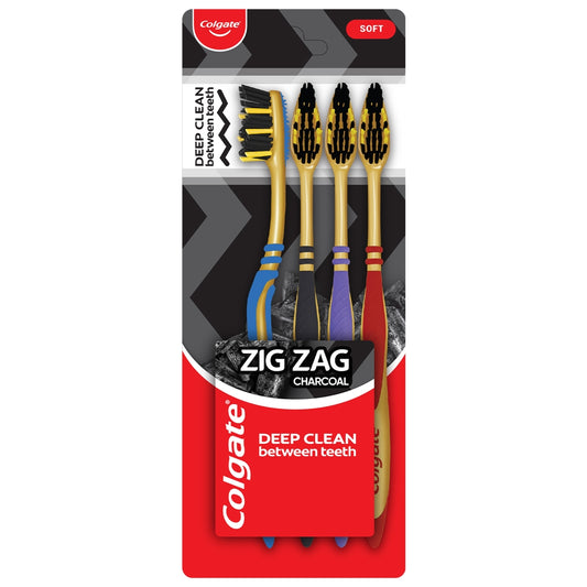 Colgate Zig Zag Charcoal Soft Toothbrush