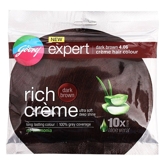 Godrej Expert Rich Creme Hair 4.06 Colour Dark Brown