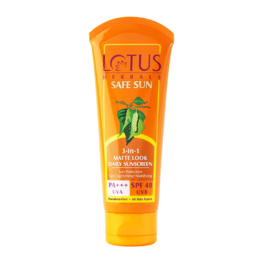 Lotus Herbals SPF 40 Daily Sunblock Cream - 3-in-1 Matte Look