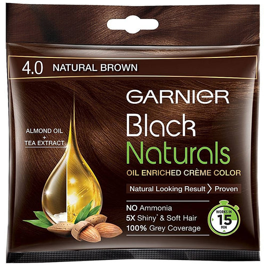 Garnier Black Naturals Natural Brown 4.0 Hair Colour