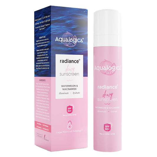 Aqualogica Radiance+ Dewy Sunscreen SPF50+ - Watermelon & Niacinamide