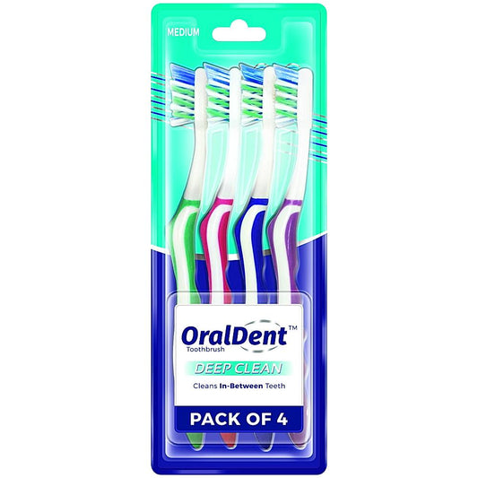 Oraldent Deep Clean Medium Toothbrush