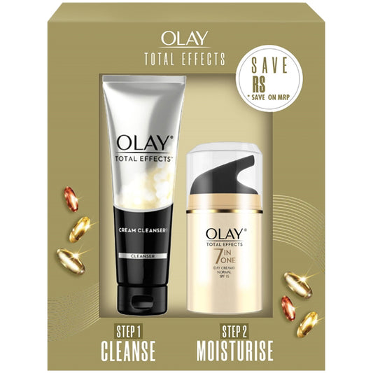 Olay Total Effects Day Cream SPF 15 (50 g) + Cleanser (100g)