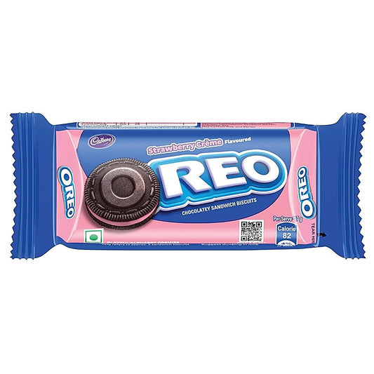 Cadbury Oreo Strawberry Flavour Creme Sandwich Biscuit